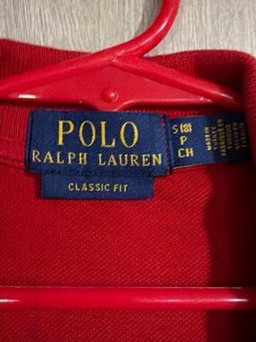 Polo Ralph Lauren Classic Fit Red Polo